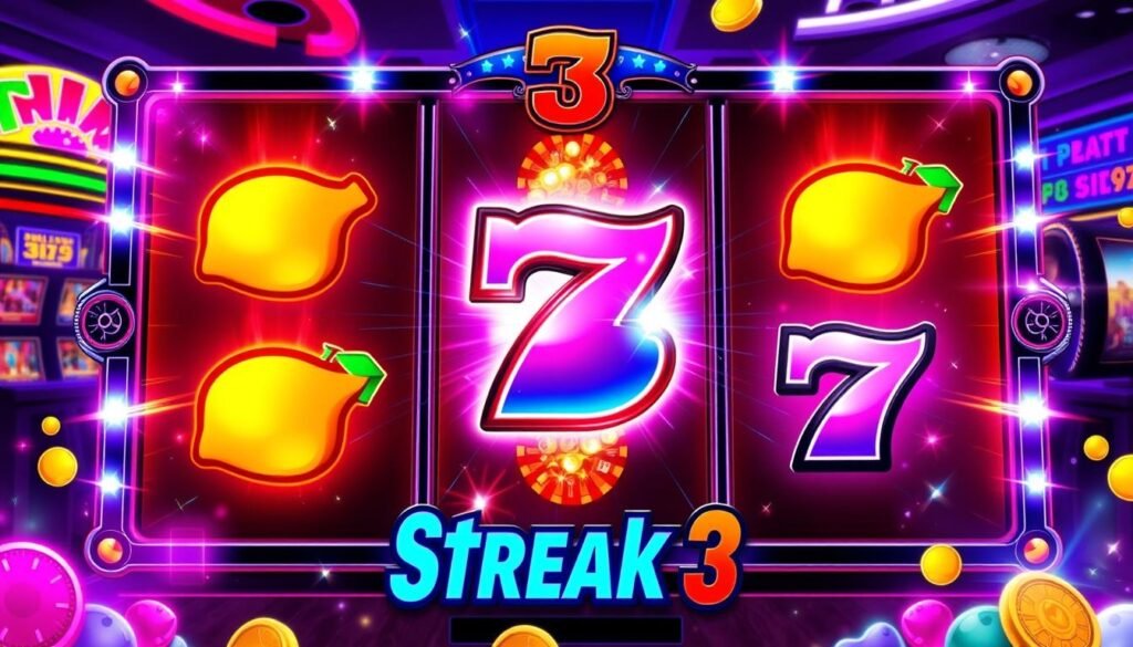 Striking visuals of Streak 3 Slot